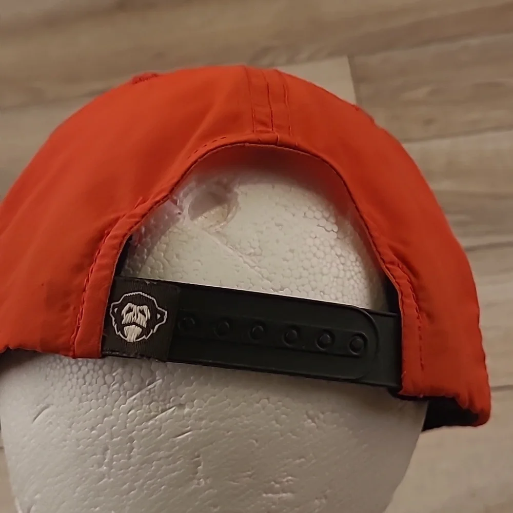 HOWLER BROS Orange Flat Bill Spellout‎ Logo Mens Snapback Casual Preppy Hat Cap